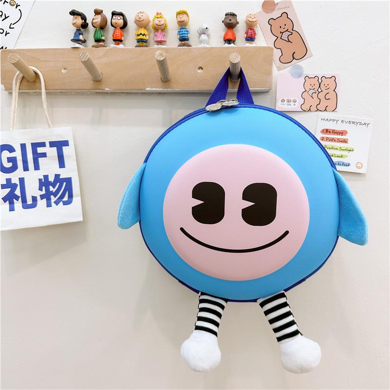 

Cartoon Eggshell Children s Backpack 2024 Spring New Cute Girls Boys Kindergarten School Bag Pre-school Class синій