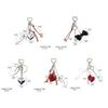 Aesthetic Keychains Purse Handbag Backpack Bag Pendant Charms Heart Bows Keychains Charms Car Keyring for Women Girls