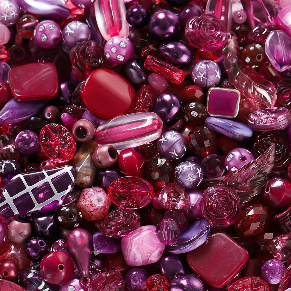 20g/Lot Mixed Shape Beads Acrylic Loose Spacer Bead for DIY Handmade Bracelet Necklace Jewelry Making Accessories Supplies