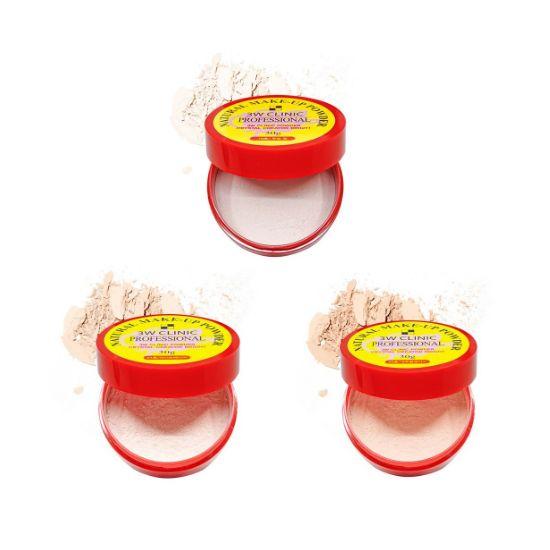 3W Clinic Natural Make-Up Powder Oil Control Finishing Face Powder 30g