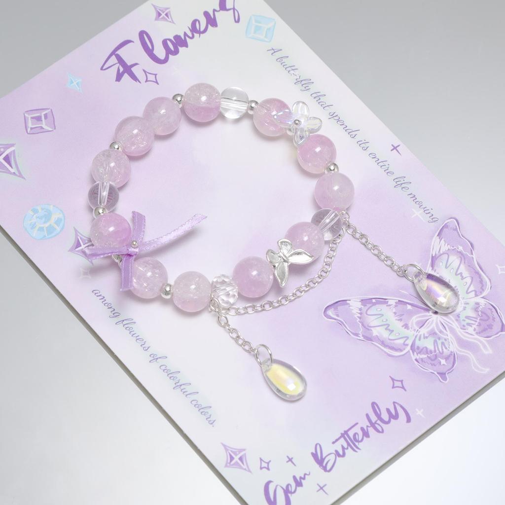 Mori Style Mermaid Crystal Bracelet - Sweet, Versatile Design for Women, Students, and Best Friends.