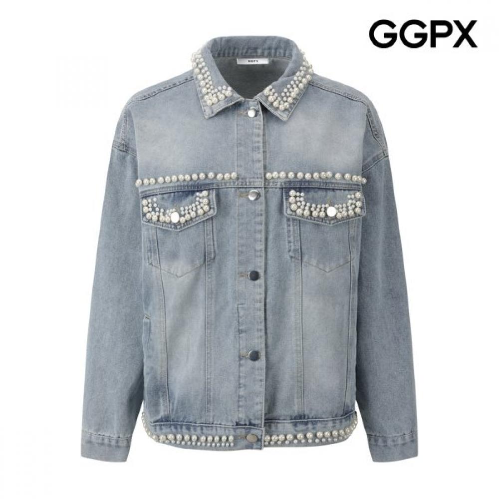 Ggpx Pearl Denim Jacket Gq2jk011f sky blue/F