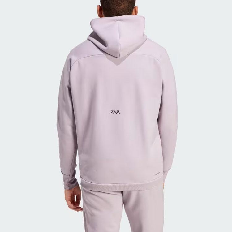 Adidas Z.N.E. Winterized Full-Zip Hooded Track Top Men Jacket Light-Purple IN1847