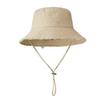 1pc Outdoor Sunshade Fringed Bucket Caps for Women,solid Color Beach,sun Protection Travel Foldable Hat for Men,multiple Color