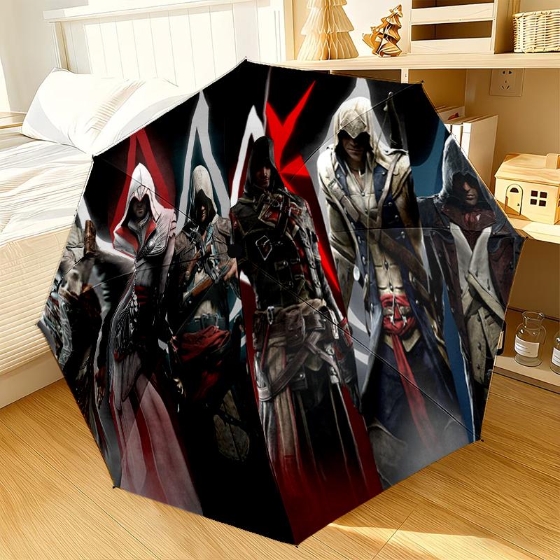Assass Warrior Umbrella 8-Frame for Travel, camping, Casual Lightweight Portable Umbrella, Essential for every family Holidays Gift