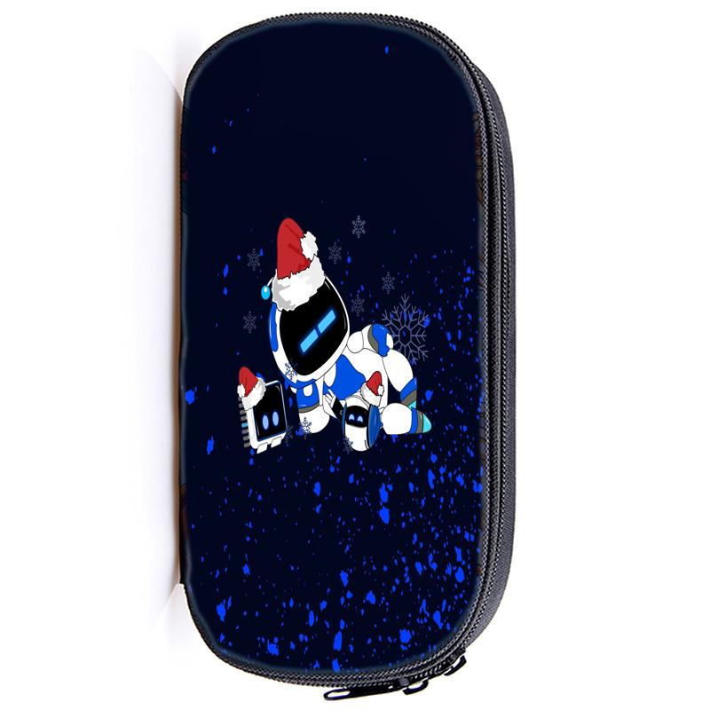 Astro Bot Astronaut Pencil Case Zip Pencil Bag Pouch Function Portable Pencil Case with Zipper Student Stationery Supplies