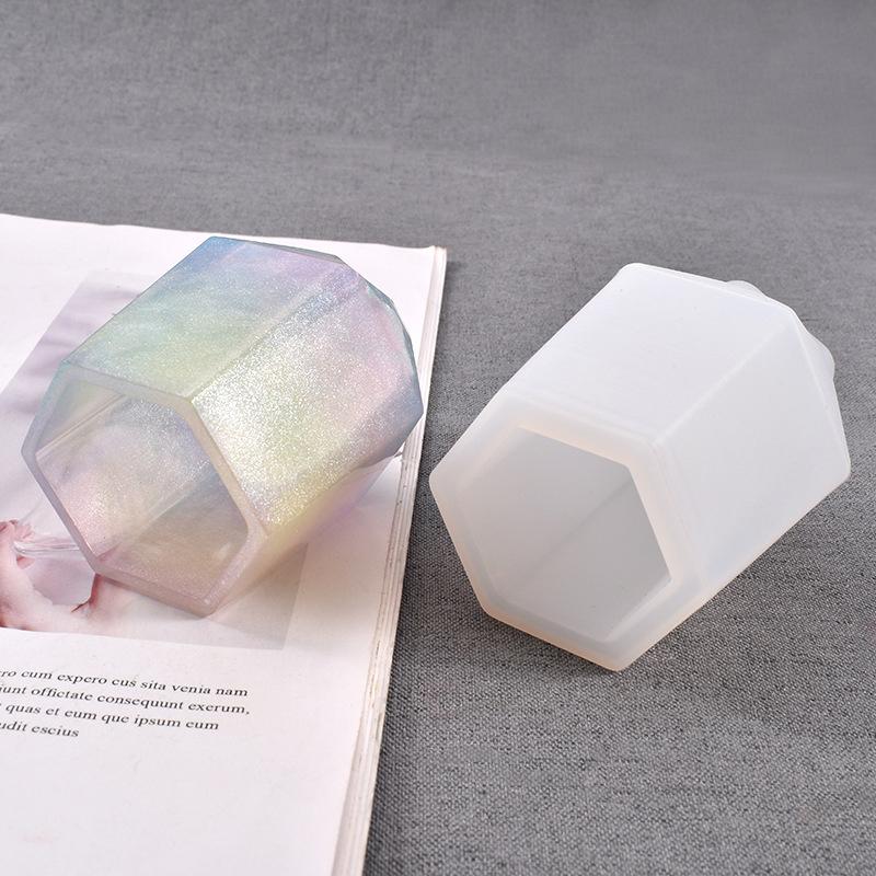 

Diy Cup Silicone Mold Pen Holder Shape Epoxy Mold Hexagon Rround Molds 1