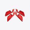 For 2018- Toyota Camry ABS Red Car Interior Door Handle Bowl Cover Trim 4PCS