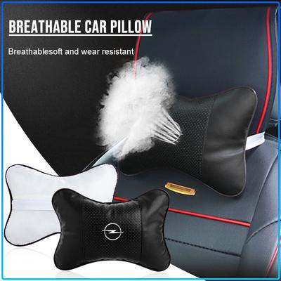 For Astra H G Corsa Insignia Astra Antara Meriva Zafira Interior 1/2Pc Leather Car Interior Seat Headrest Neck Pillow Car Accessories