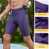 Unisex Quick-Dry High-Waist Compression Shorts with Multi-Pockets for Outdoor Fitness and Yoga