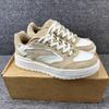 New Anta 982 Wear-resistant And Lightweight Low-Top Skateboard Shoes Women's Brown White 122348067S-1