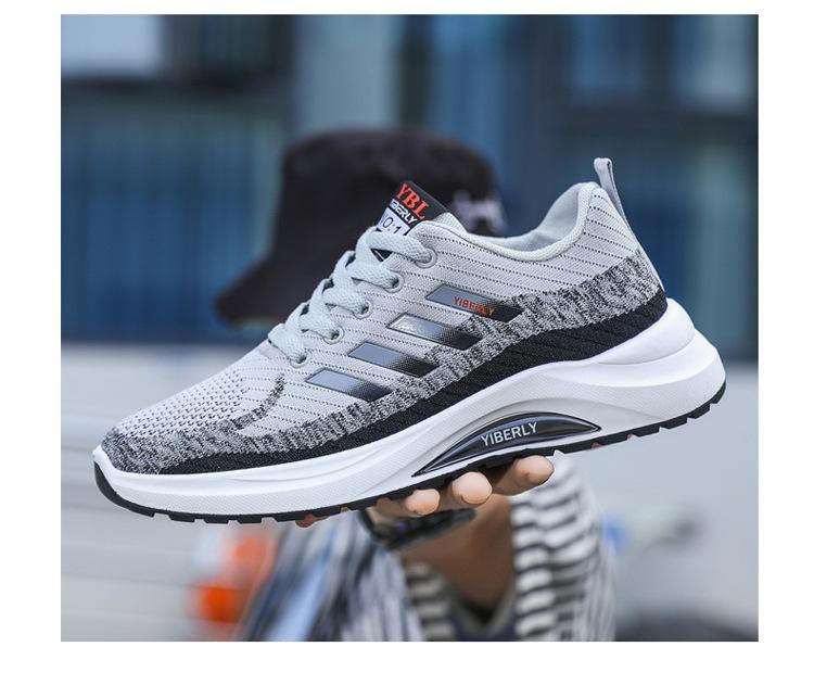Men's Shoes 2025 Spring and Summer New Casual Mesh Shoes Korean Version Sports Shoes High Rebound Mountaineering Shoes Mesh Shoes Breathable Men's Sho