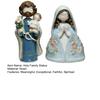 Holy Family Statue St.Joseph with Youth Jesus Virgin Mary Resin Figurine Indoor Nativity Scene Tabletop Decoration Religious Gift