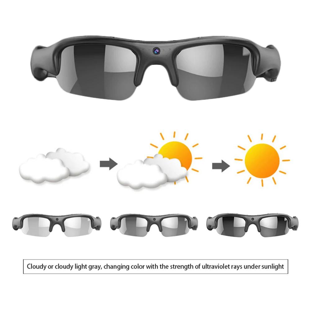 Smart Camera Glasses Video Sunglasses WiFi 1080P HD Video Recording Camera Glasses for Car Cycling Driving Hiking Fishing