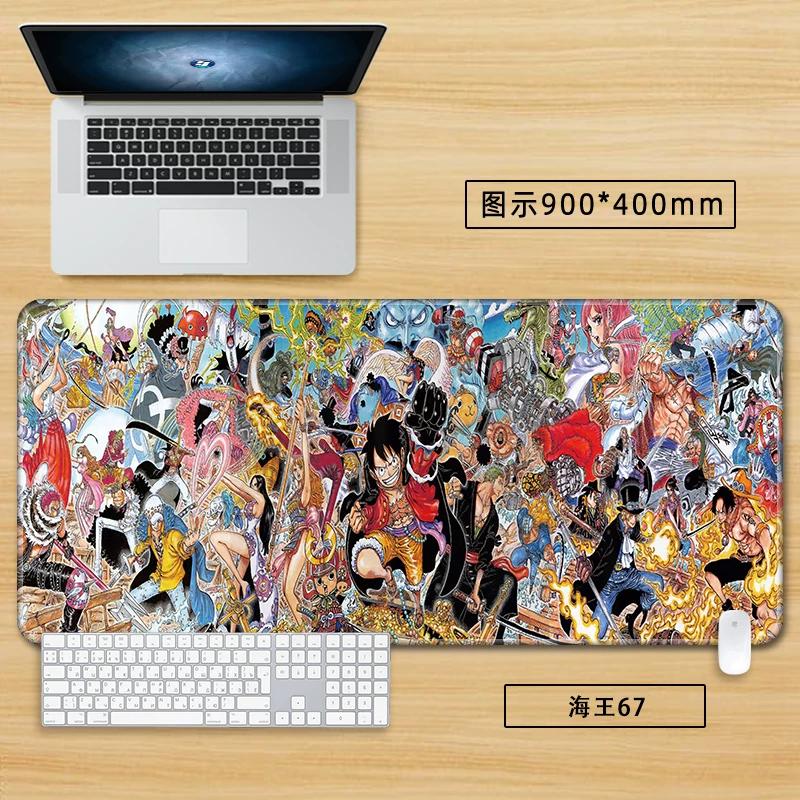 Anime Merchandise ONE PIECE Office Mouse Pad Oversized Boys Nautical King Animation Game Roronoa Zoro Computer Keyboard Cute Large Desktop Table Mat