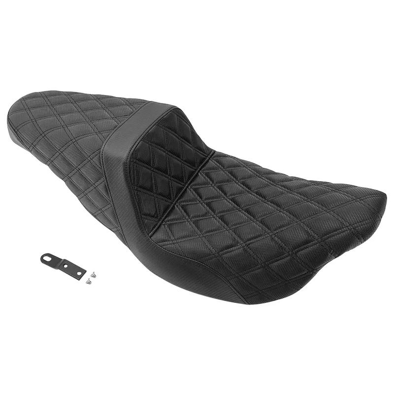 Motorcycle Two-Up Cushion Seat Front Driver Rear Passenger For Harley Touring Road King FLTRXS Electra Glide FLHX CVO 2008-2025