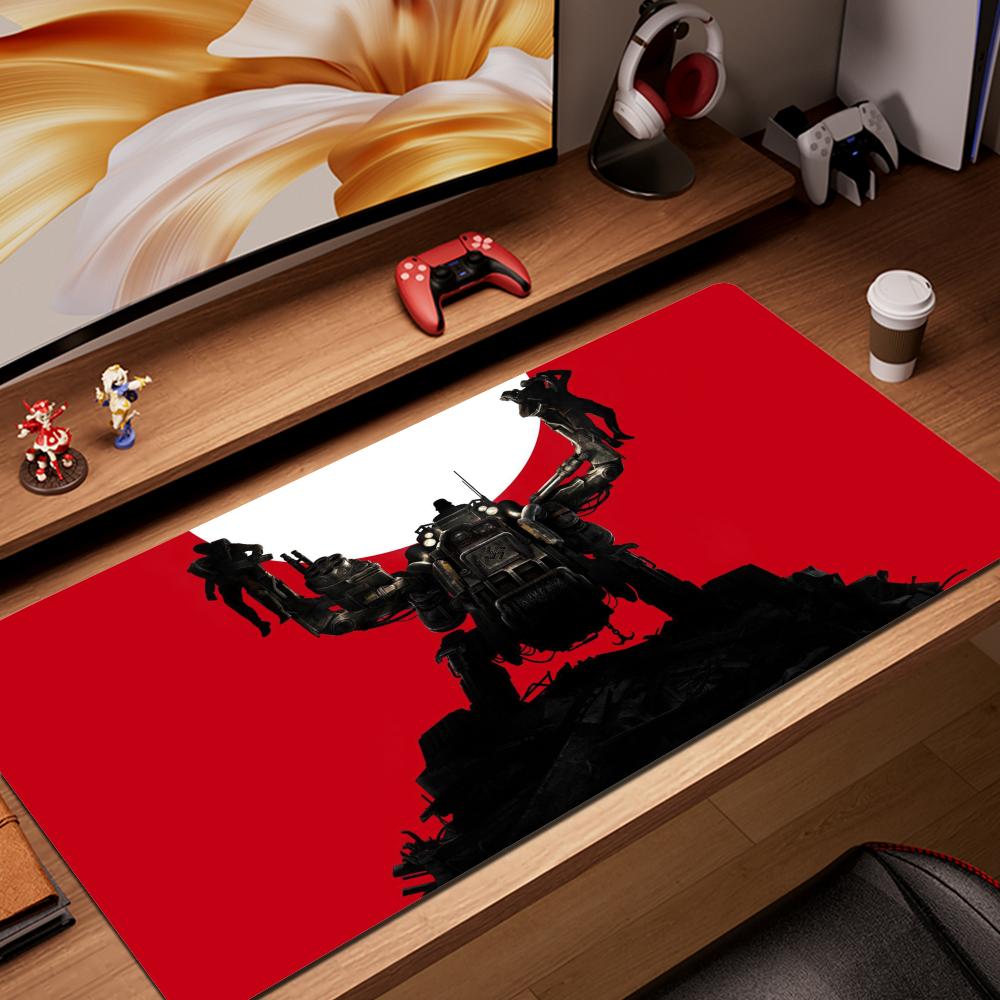 HYBXAXC Mouse Pad Wolfenstein Mousepad Large Keyboard Desk Mat Gaming Mouse Pad LockEdge Non-slip Mat Keyboard Mousepad 90x40