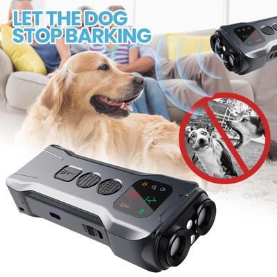 Dualing Head Dog Repellents With Screen, Barking Stopper, Flashing Light, Emergency Light, Dog Barking Protector