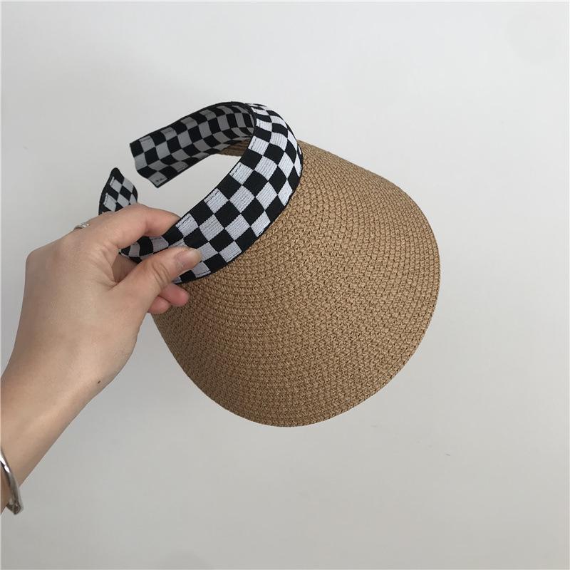 Women's Summer Straw Sun Hat - Duckbill Cap for Travel and Beach