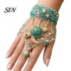 Kit DIY de Pulsera de Mano con Cuentas, Set para Hacer Joyería Tejida con Cuentas, Cadena Ajustable Hecha a Mano Kits Artesanales para Adultos Regalos Amantes de la Artesanía
