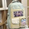 Schoolbag College Style Contrast Color Junior High School Student Large Capacity School Bag Female High School Student Small Fresh Backpack Cute Girl 