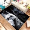 1pc Wolf Eyes Themed Rug for Home Decor, Non-slip Office Carpet, Chair Mat, Outdoor Mat, Christmas and Halloween Gifts-0731078