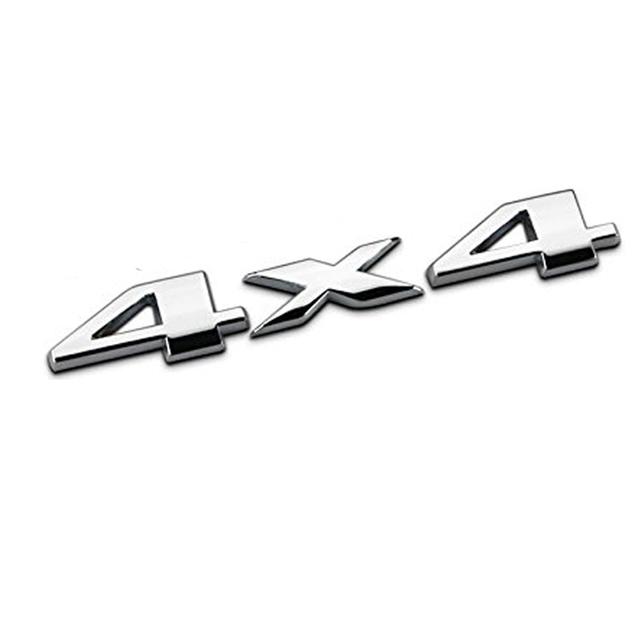 

AQTQAQ 3D 4x4 полноприводный автомобильный стикер с логотипом, эмблемой, значком, наклейками, аксессуарами для стайлинга автомобиля для F/rod B/mw L/ada H/onda A/udi T/oyota серебряный