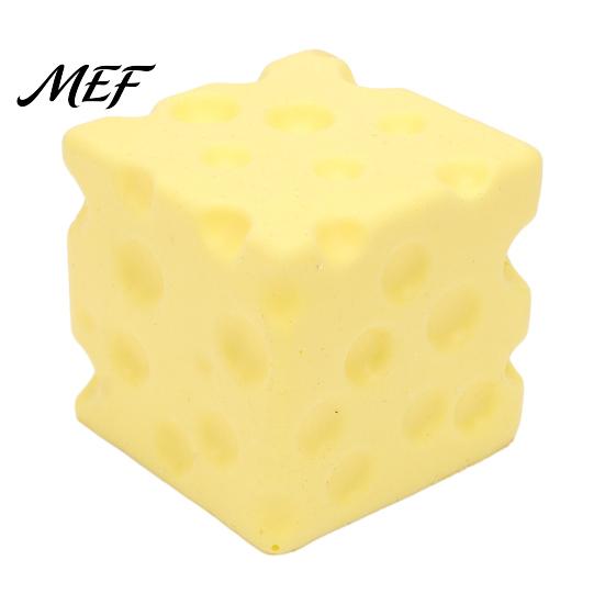Simulated Cheese Squeeze Toy Toy, Block Sensory for Stress Desk Ornaments Relief, Slow Rise Pinch Home Office Classroom Anxiety Relief Gadget