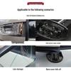 Honda CR-V Rearview Mirror Cover Set: Left & Right Frames with Reflector Lenses and Turn Signal Integrations