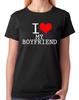 I Love My Boyfriend Ladies T-Shirt