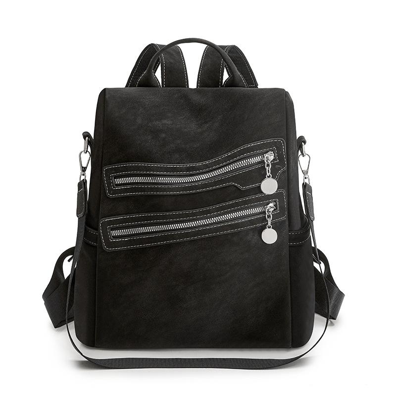 Retro Large Capacity School Bag Multi-function Shoulder Bag Women's Travel Backpack