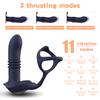 Male Prostate Massager Vibrator Telescopic Anal Plugs Penis Ring Butt Plug Vibrator Wireless Control Sex Toy for Men Masturbator
