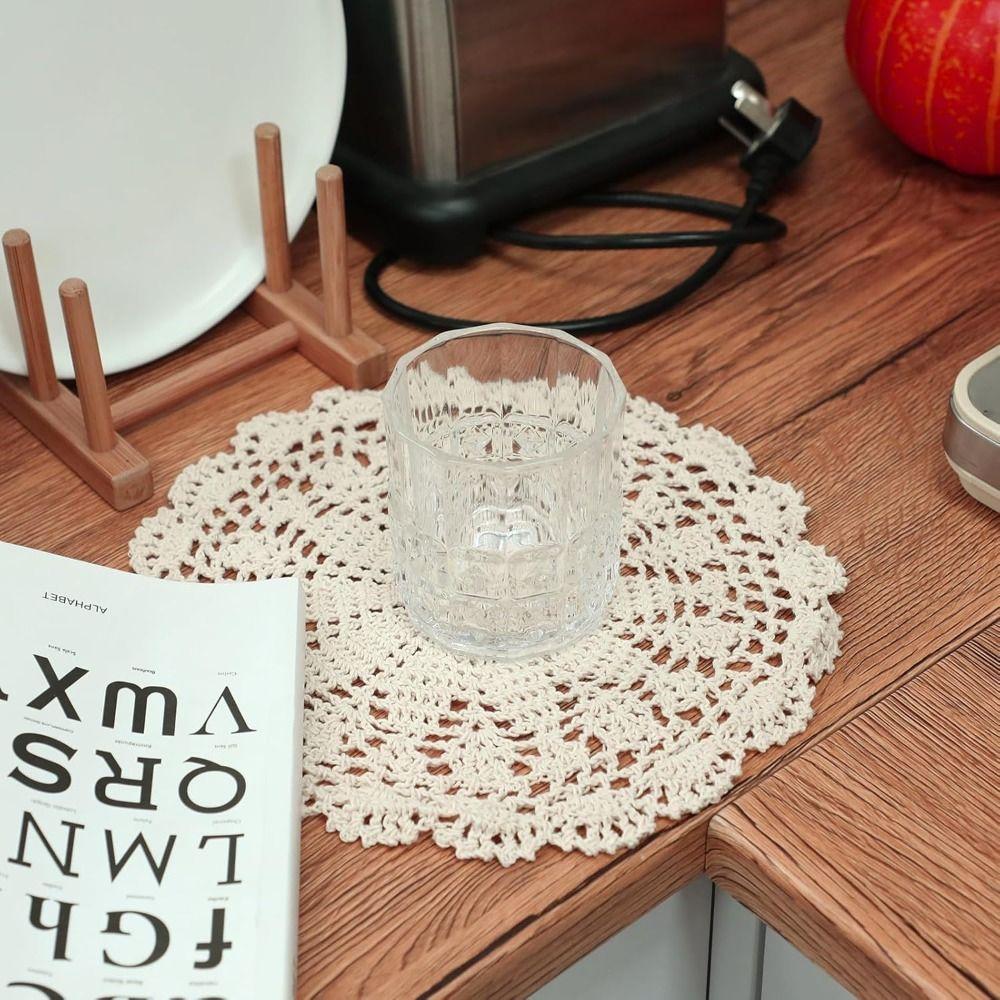 Vintage Table Mat Round Crochet Placemet New Wedding Event Decor