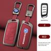 Zinc Alloy Leather Car Remote Key Case Cover Shell Fob For Changan Hunter F70 Cs35 Cs75 Plus Cs85 Coupe Cs95 Protector Keychain
