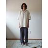 Saendeusaundeu (Unisex) Wide Elastic Waist Pants Navy