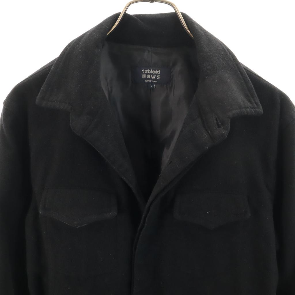 Tabloid News Made In Japan Wool Blend Shirt Jacket 2 Black Men's Used