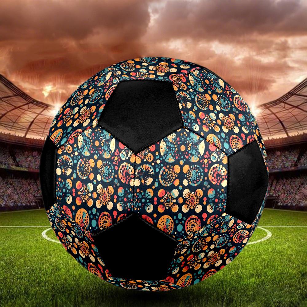 1pc Abstract Colorful Outdoor Sports Football, Size 5, Comfortable And Durable Feel,Gift yy18