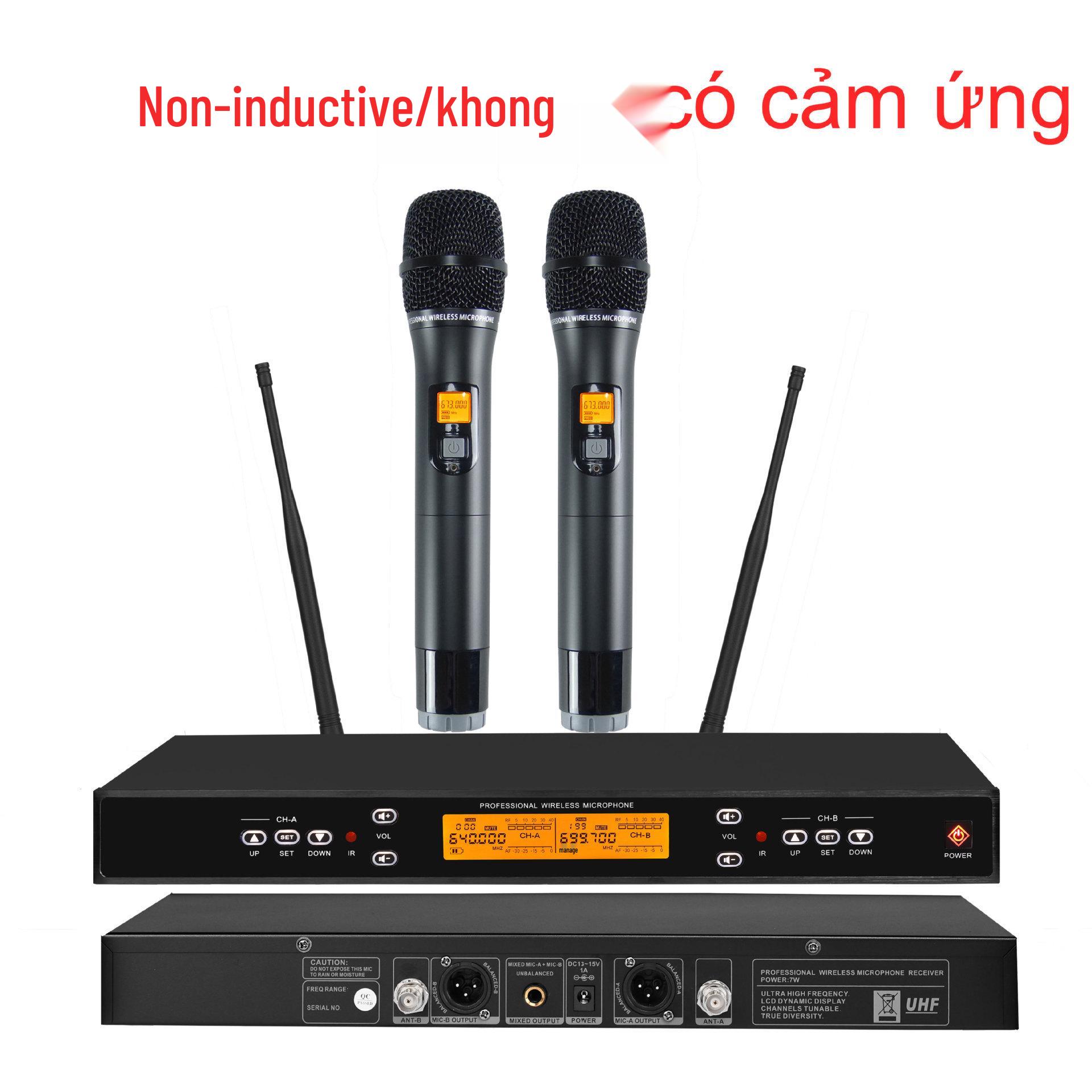 

High-End KTV U-Band Infrared Wireless Lavalier & Headset Microphone Set UK plug