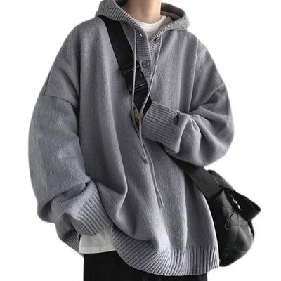 Autumn Large Layered Cut and Sew Top with Loose Casual Winter Cold [FJLTDCP] Men's Hoodie, Pullover, Plain, Hooded, Clothes, Stylish, Size, Hood,