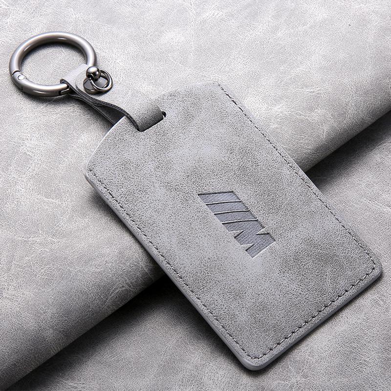 AAAQJ1 Suede Leather Car Smart NFC Card Key Case Fob Cover Shell Auto Keychain Accessories For BMW M 3 5 7 Series X1 X3 X5 X6 X7 535le