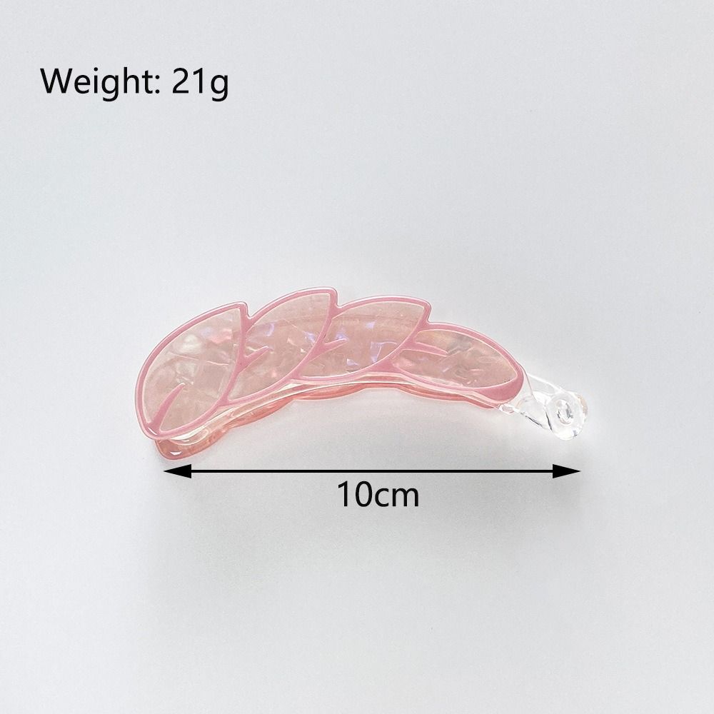 New 10cm Banana Hair Clips Acrylic Colorful Leaves Ponytail Clip Hair Accessories Grip Clips The Back of The Head Claw Clip