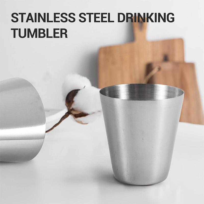 1pc Outdoor Practical Travel Stainless Steel Cups Mini Set Glasses For Whisky Wine With Case Portable Drinkware 30ml