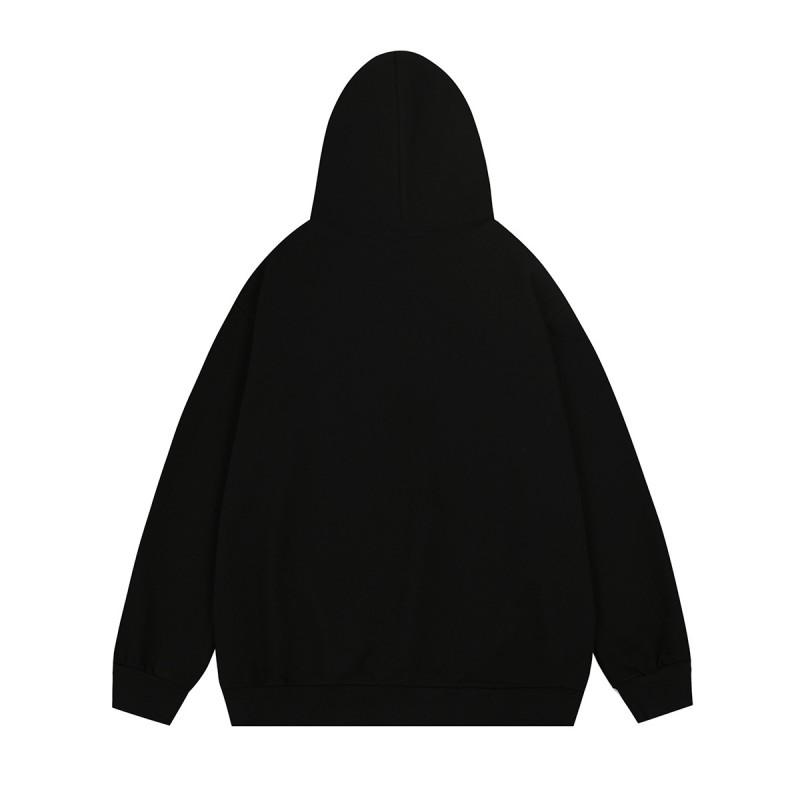Japanischer Retro Floral Stickerei Hoodie Unisex Oversized Sweatshirt Herbst Winter Lässig Streetwear
