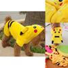Roztomilý kostým pro mazlíčky Pokémon Go s designem Pikachu s kapucí pro psy a kočky