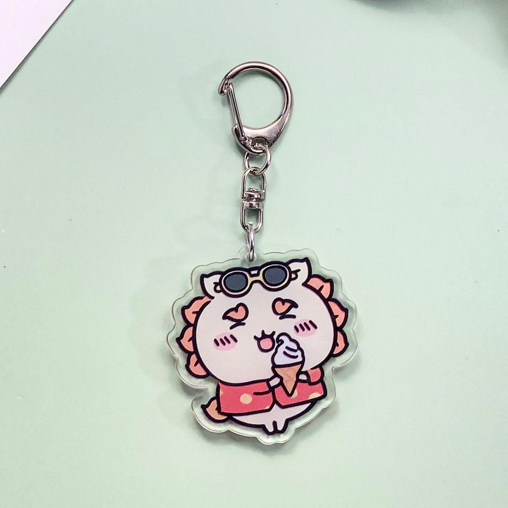 Personaggi Anime Chiikawa Carini Adorabili Portachiavi in Acrilico Accessori Ciondoli per Borsa Ciondolo Carino per Zaino Portachiavi Regali per Amici