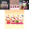 Hello Kitty Mini Figures Set Eight Piece Cute Cartoon Kt Miniatures Cake Toppers Gift