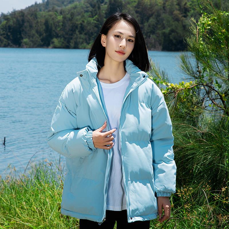 Autumn and Winter New Couple Cotton-padded Clothes Men's Stand-up Collar Bread Clothes Thickened Cotton-padded Jackets Student Cotton-padded Jackets