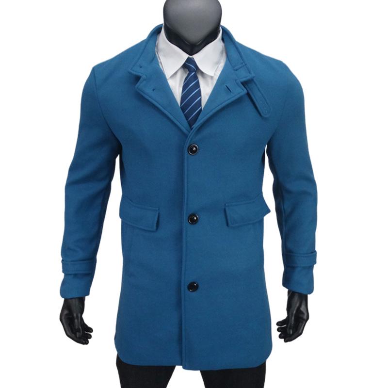 2024 New Men's Woolen Coat - Japanese Korean Casual Style Bestseller