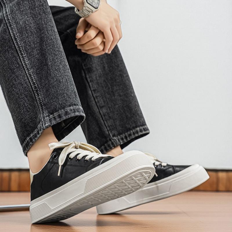 Men Breathable Flat Thick Sole Casual Skate Shoes