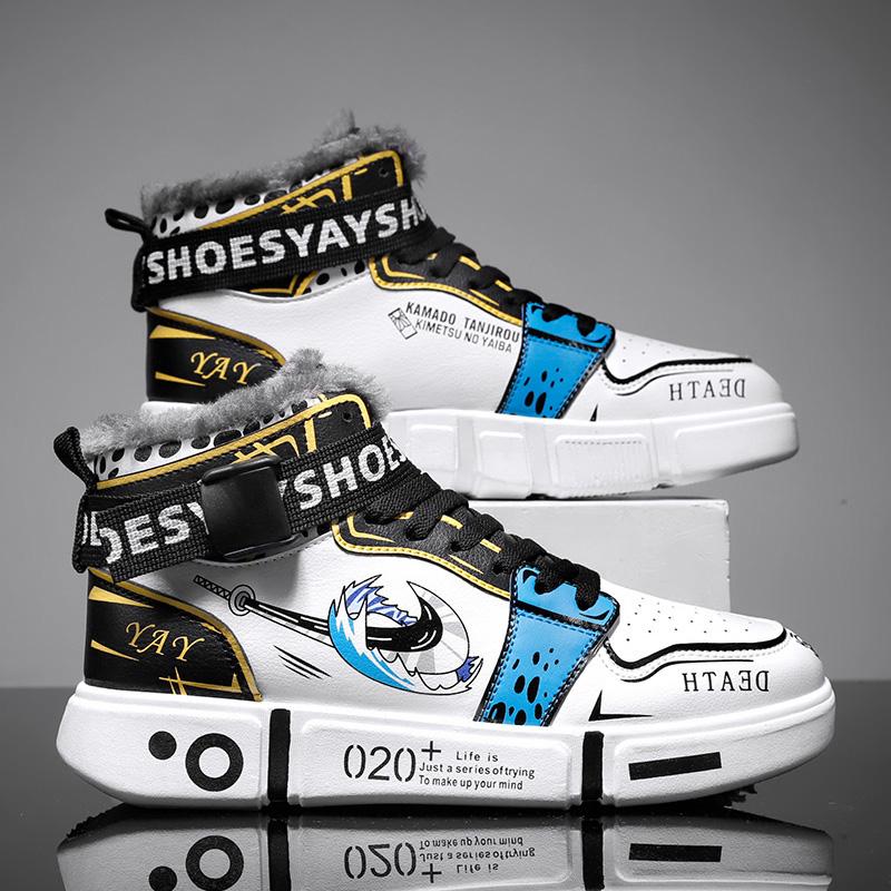 Goedkope Men's Women's Trendy Plus Velvet Winter Shoes One Piece Anime  Shoes Scooter Shoes Sneakers Size 31-44 kopen — gratis levering, eerlijke  reviews met foto's — Joom